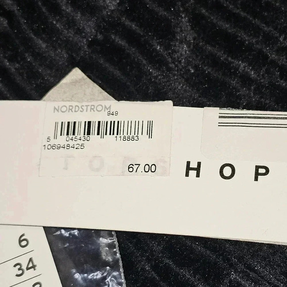 Top Shop Womens Ribbed High Rised Cuffed Hem Straight Pants SZ 2 - Picture 11 of 12